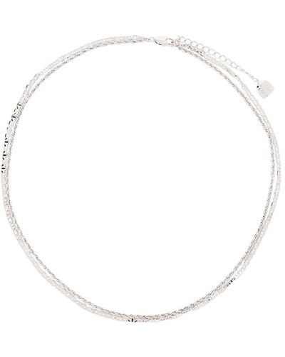 Astrid & Miyu Women's Duo Chain Necklace In - White