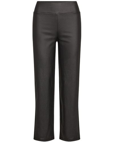 Soya Concept Women's Pam Faux Leather Trouser - Grey