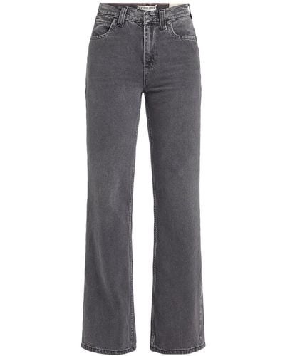 Free People Women's Tinsley baggy High Rise Jeans - Grey