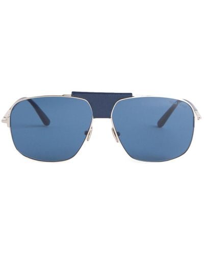 Tom Ford Men's Tex Metal Sunglasses - Blue
