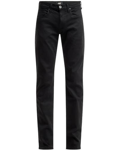 PAIGE Men's Normandie Straight Fit Jeans Shadow - Black