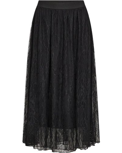 Soya Concept Women's Velida Lace Midi Skirt - Black