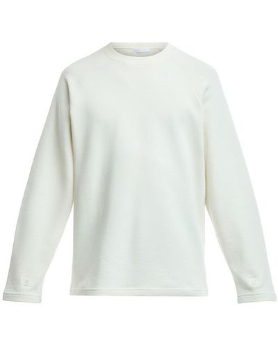 Helmut Lang Men's Cotton Fleece Sweatshirt - White