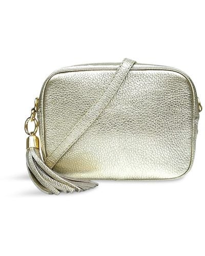 Apatchy London Women's Leather Crossbody Bag - Grey