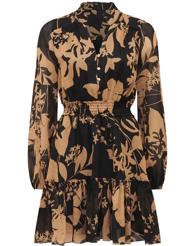 Forever New Women's Aubrey Shirred Waist Mini Dress - Multicolour