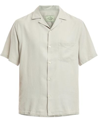 Portuguese Flannel Men's Dogtown Short Sleeve Shirt - White