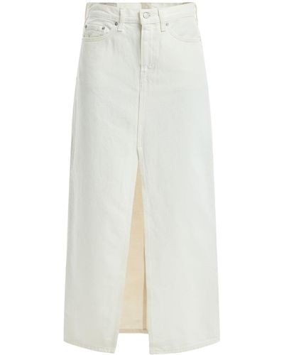 Levi's Women's Ankle Column Skirt - White