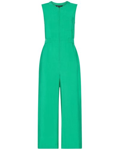 Whistles Women's Josie Zip Front Jumpsuit - Green