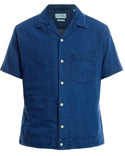 Oliver Spencer Men's Havana Short Sleeve Shirt - Blue