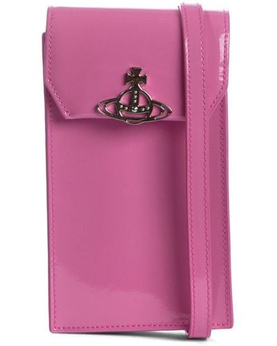 Vivienne Westwood Women's Shiny Phone Bag - Pink