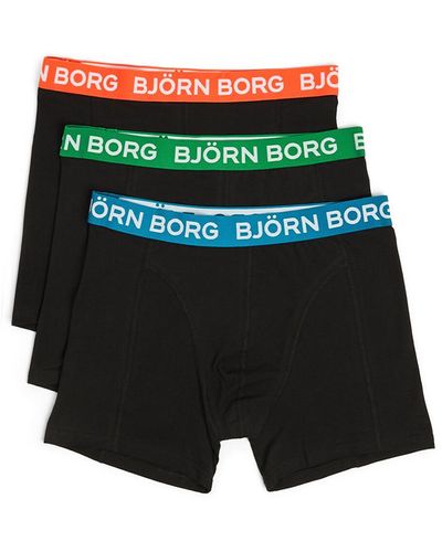 Björn Borg Men's Cotton Stretch Boxer 3p - Green