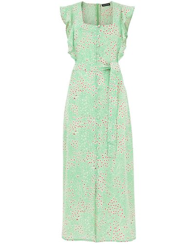Whistles Women's Sophie Daisy Meadow Midi Dress - Green