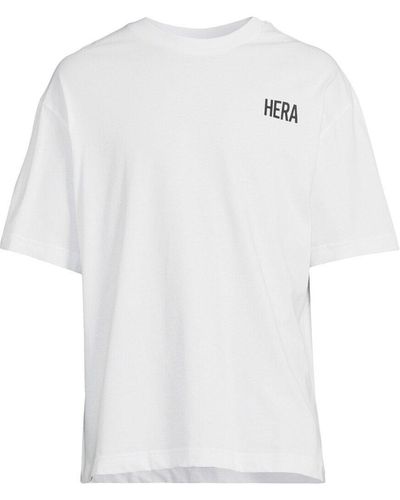 HERA Men's Oversized Staple T-shirt - White