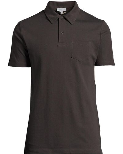 Sunspel Men's Riviera Polo Shirt - Black