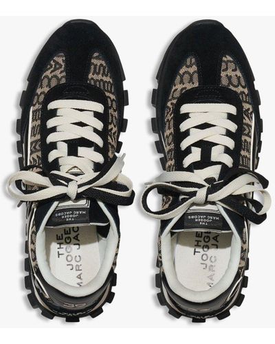 Marc Jacobs The Jogger Bi-material Low-top Trainers - Black