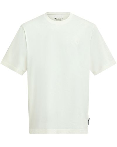 Moose Knuckles Men's Henri Logo Embroidered T-shirt - White
