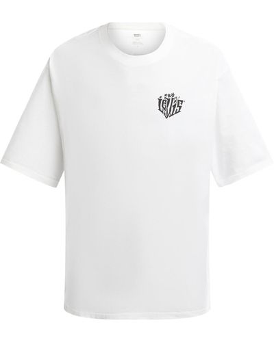 Levi's Men's Half Sleeve T-shirt - White
