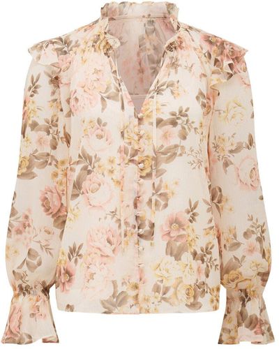 Forever New Women's Phelan Frill Essence Blouse - White