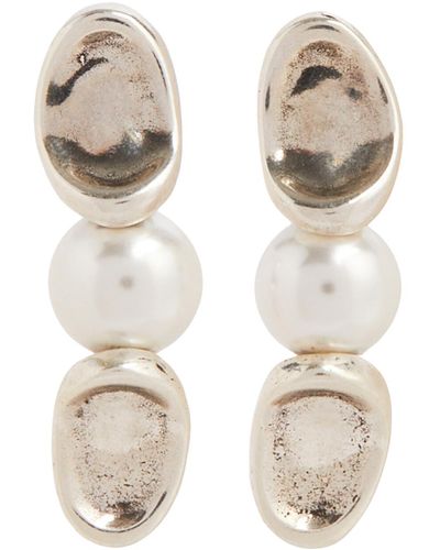 Uno De 50 Women's Legend Pearl And Earrings - White