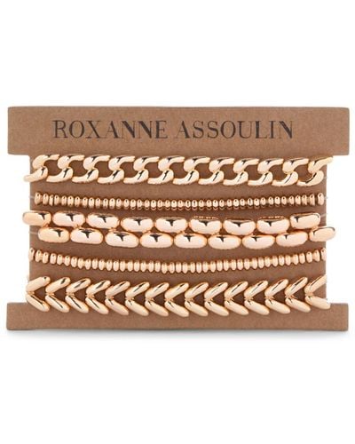 Roxanne Assoulin Women's The En Age Bracelets Set Of 5 - Metallic