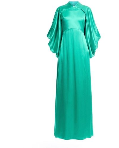 ROKSANDA Women's Colline Silk Satin Dress - Green