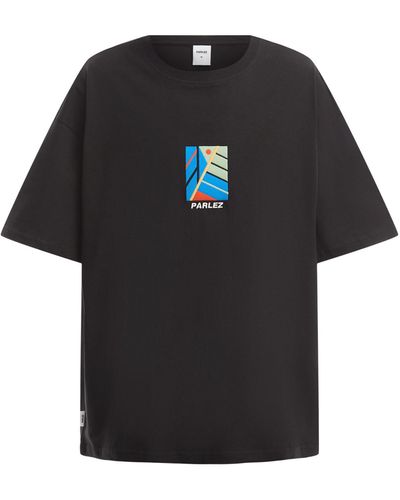 Parlez Men's Graft Oversized Short Sleeve T-shirt - Black