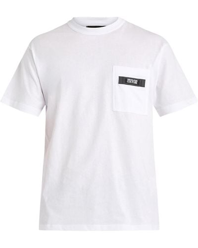 Versace Men's Patch Pocket T-shirt - White
