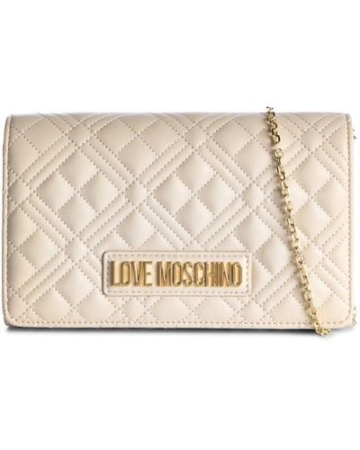 Love Moschino Women's Quilted Smart Daily Crossbody - Natural