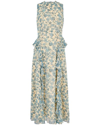 Whistles Women's Shaded Floral Nellie Dress - White