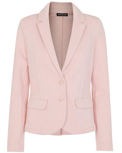 Whistles Women's Slim Jersey Jacket - Pink