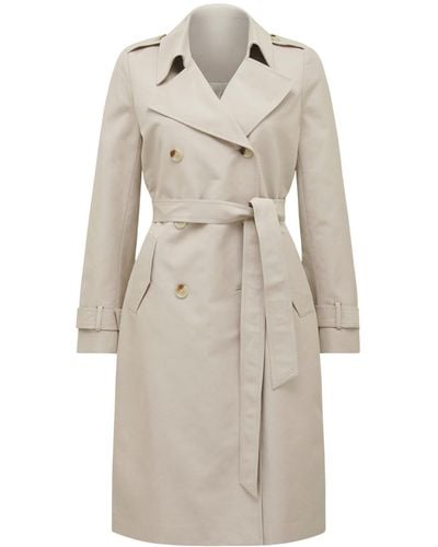 Forever New Women's maggie Fashion Trench Coat - White