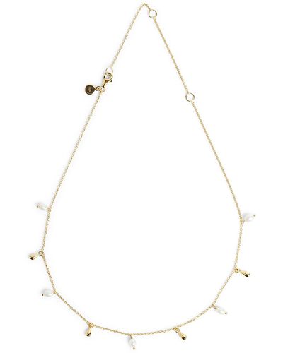 Claudia Bradby Women's Lagertha Drop Choker Necklace - White