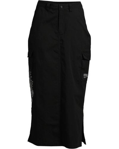 Ed Hardy Women's Koi Wave Cargo Skirt - Black