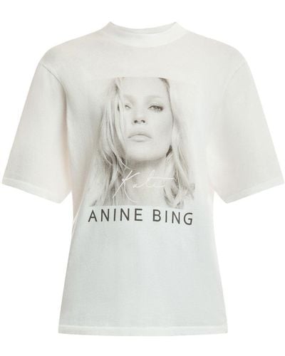 Anine Bing Women's Avi Tee Kate Moss - White