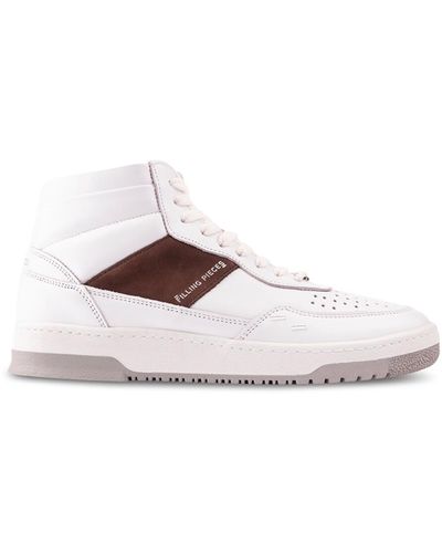 Filling Pieces Men's Ace Mid Trainers - White