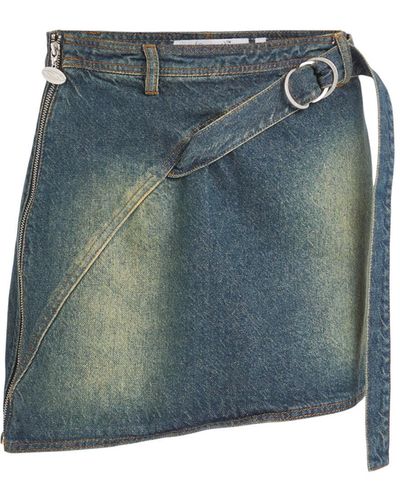 CANNARI CONCEPT Women's Mini Skirt With D-ring - Blue