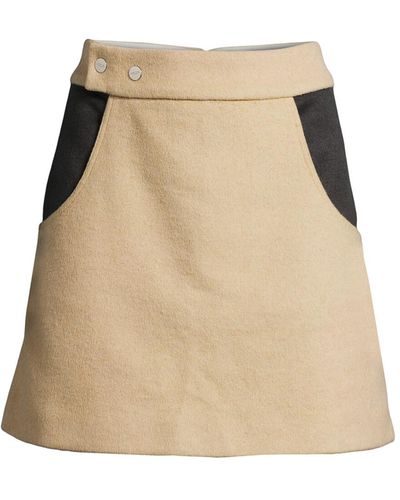 CANNARI CONCEPT Women's Mini Skirt With Snaps - Natural