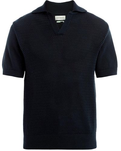 Oliver Spencer Men's Short Sleeve Penhale Polo Shirt - Black