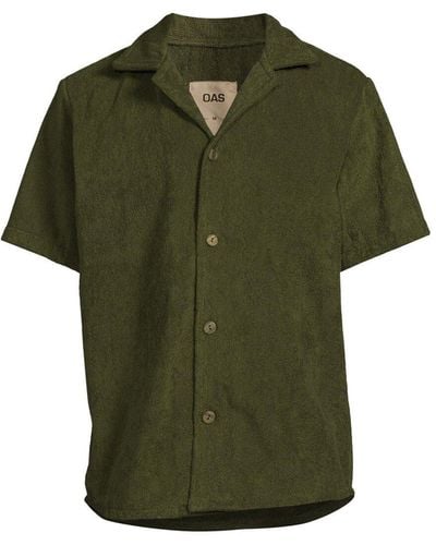 Oas Men's Army Cuba Terry Shirt - Green