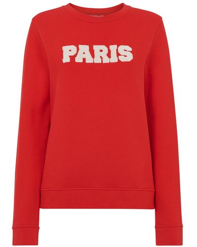 Whistles Women's Paris Logo Sweat - Red