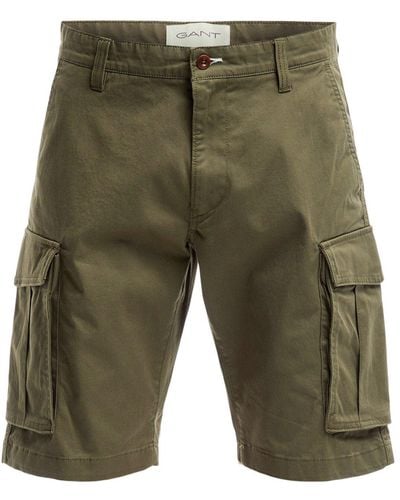 GANT Men's Relaxed Twill Cargo Shorts - Green