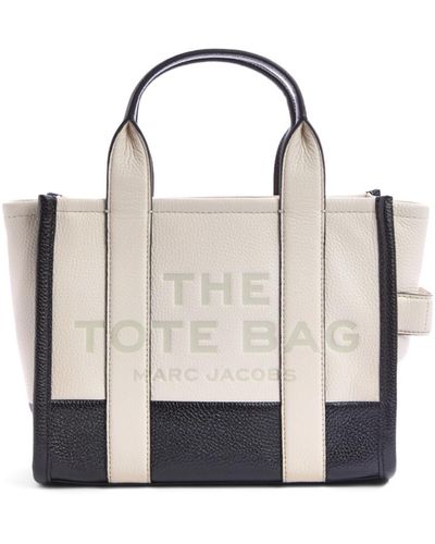 Marc Jacobs Women's The Colorblock Small Tote Bag Ivory Multi - White
