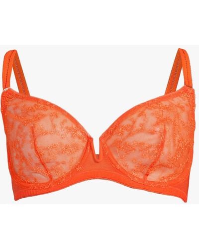 Huit Women's Hot Stuff Underwire Bra - Orange