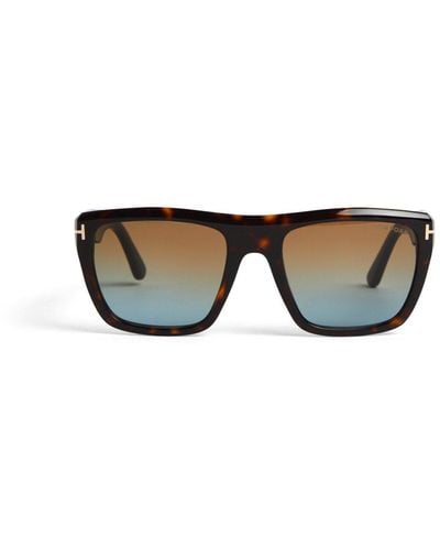 Tom Ford Men's Alberto Acetate Sunglasses - Brown