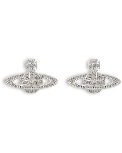 Vivienne Westwood Women's Mini Bas Relief Earrings - White