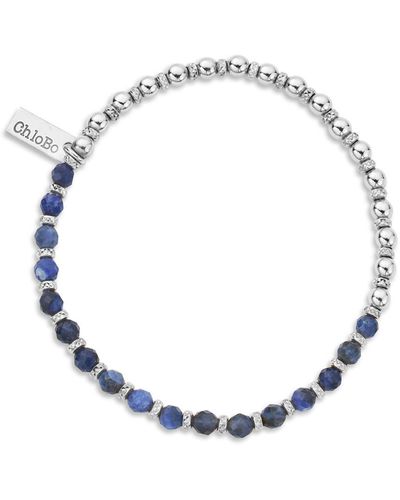 ChloBo Women's Story Of The Moon Sodalite Bracelet - Metallic