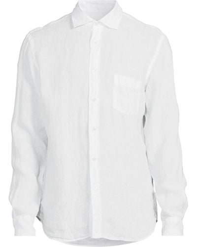 Hartford Men's Paul Pat Linen Shirt - White