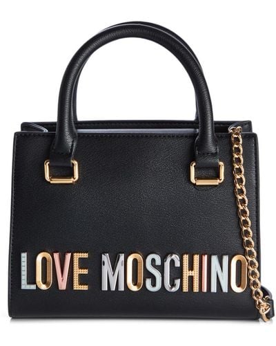 Love Moschino Women's Top Handle Crossbody Bag - Black