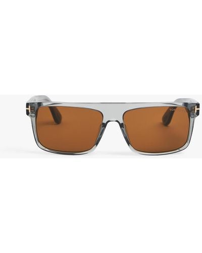 Tom Ford Men's Philippe 02 Acetate Sunglasses - White