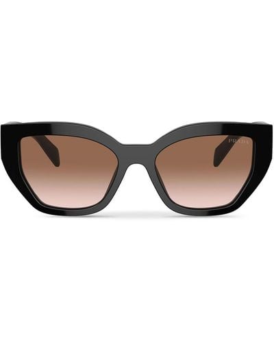Prada Women's Pr A09s Acetate Cate Eye Sunglasses - White